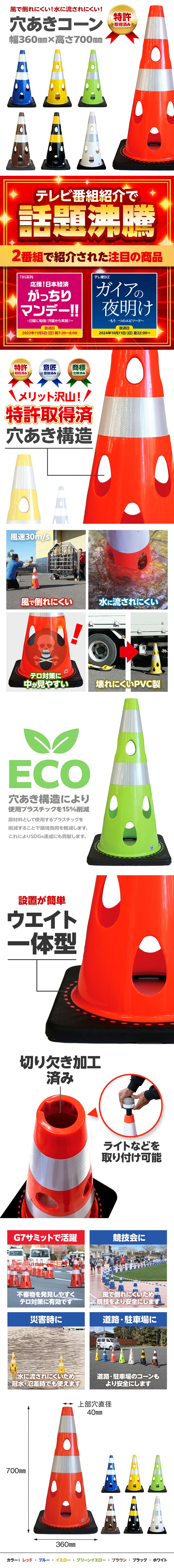 穴あきコーン